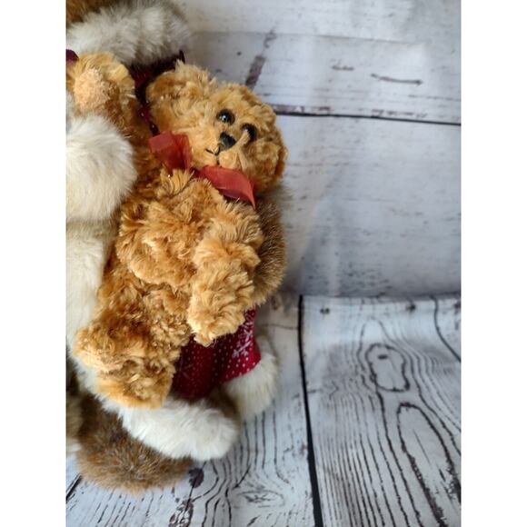 Christmas Bear Plush With Stand 2003 common weather Books Are Fun Holiday Gift - Picture 4 of 10